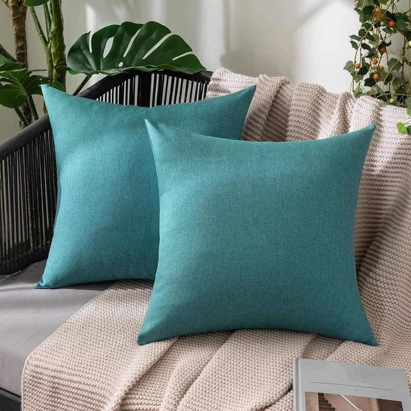 Green Outdoor Garden Cushion Covers – (set of 4)