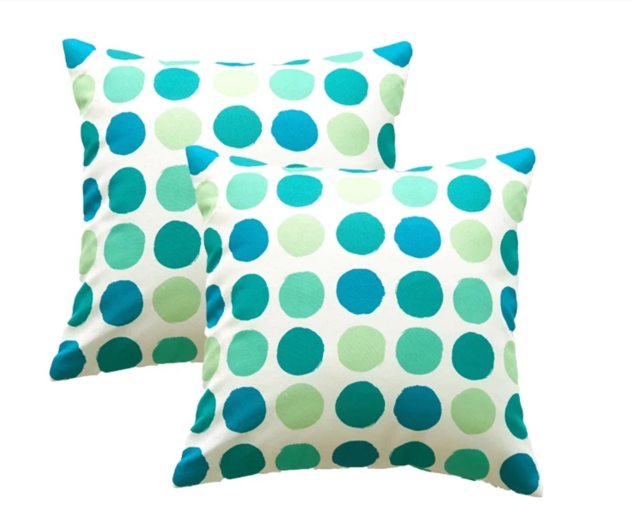 Green Spotted Outdoor Cushion Covers