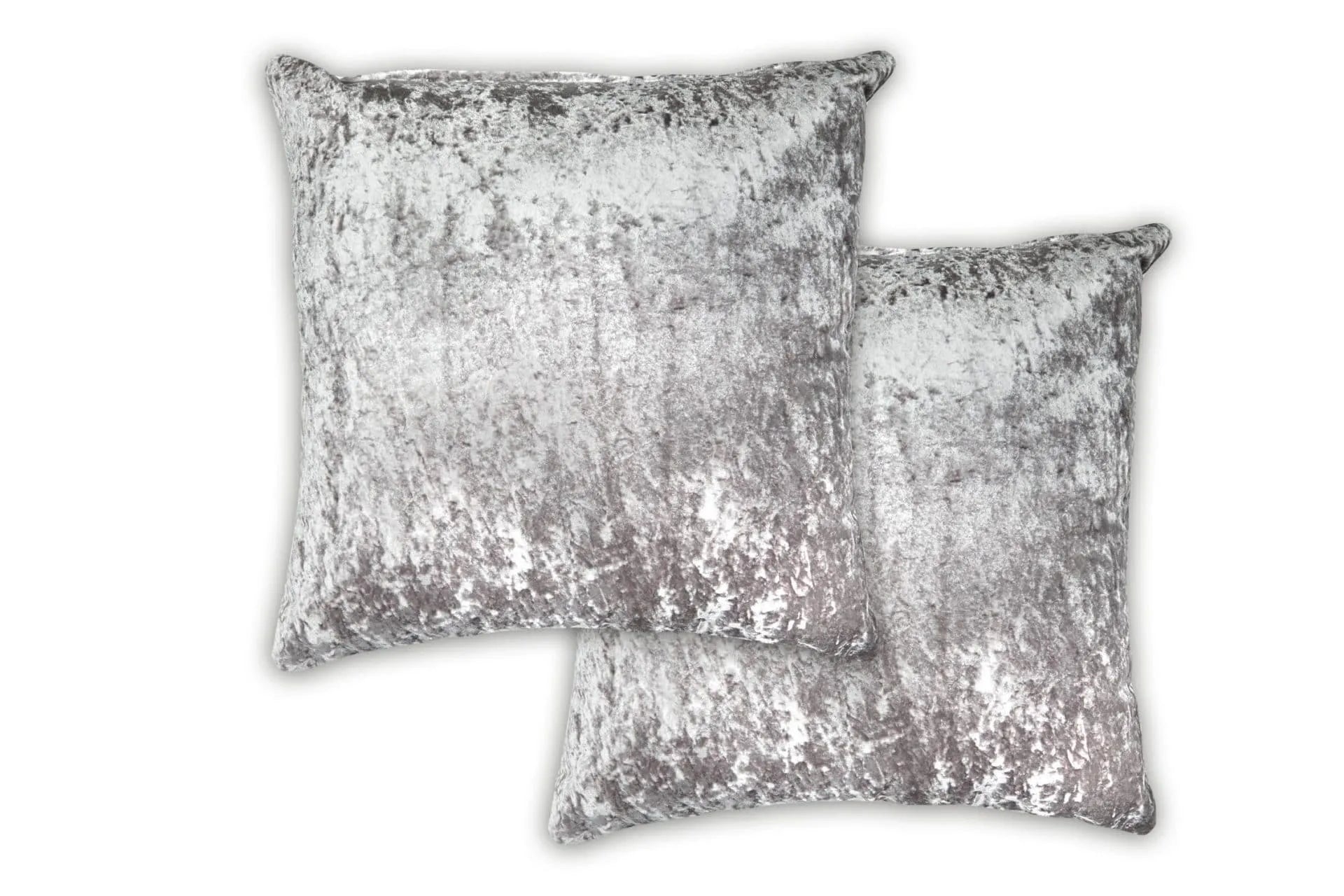Dorchester Crushed Velvet Silver Cushion Covers