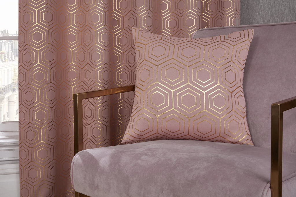 Hartford Art Deco Blush Pink Cushion Covers