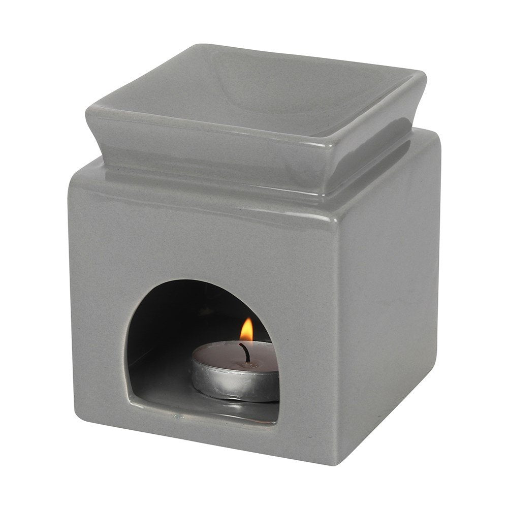 Love Grey Ceramic Oil Burner/ Wax Warmer