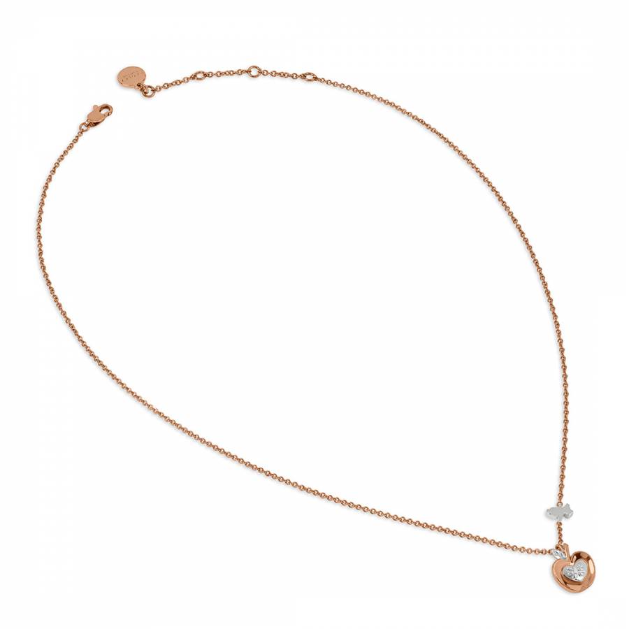 Radley Apple Necklace - Rose Gold Apple Pendant Chain