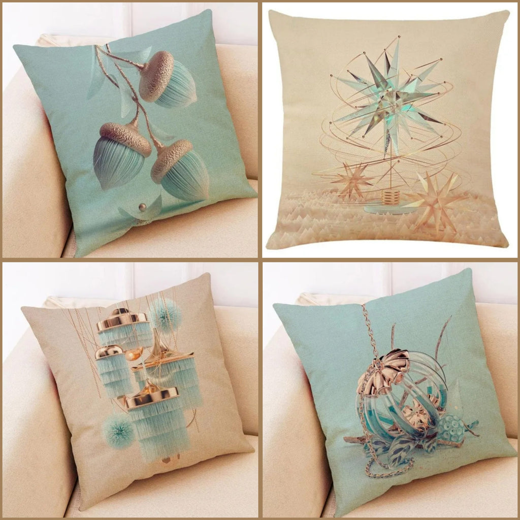 Art Deco Themed Cushion Covers - Set of 4