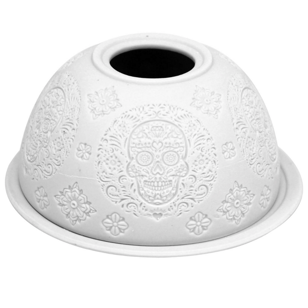 Candy Skull Tea Light Holder
