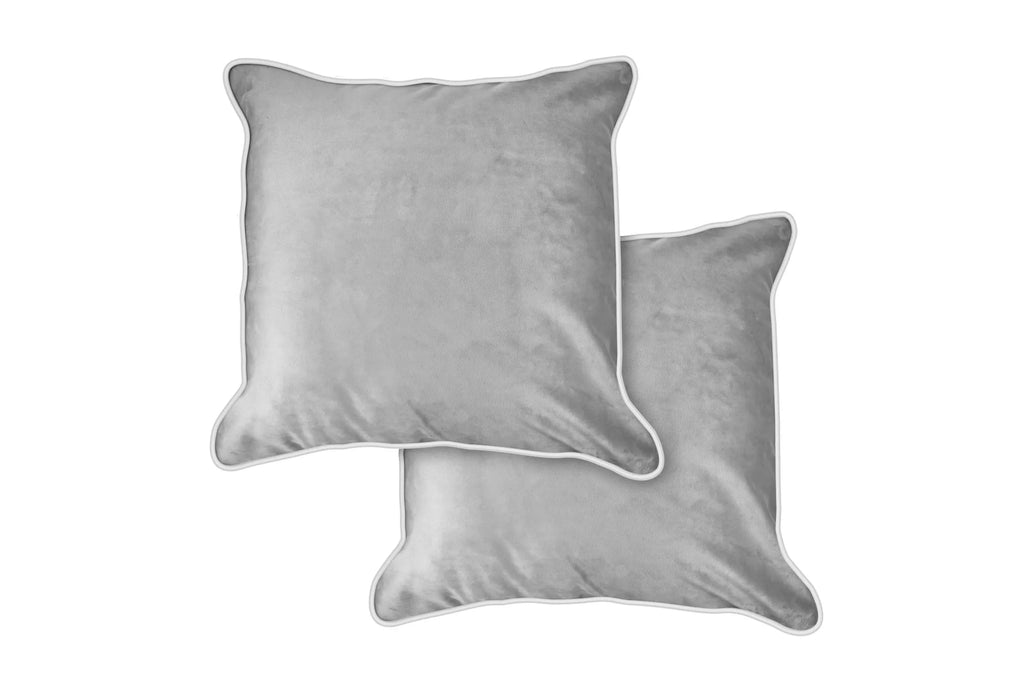 Luxury Chelsea Plush Velvet Cushion Covers - Grey