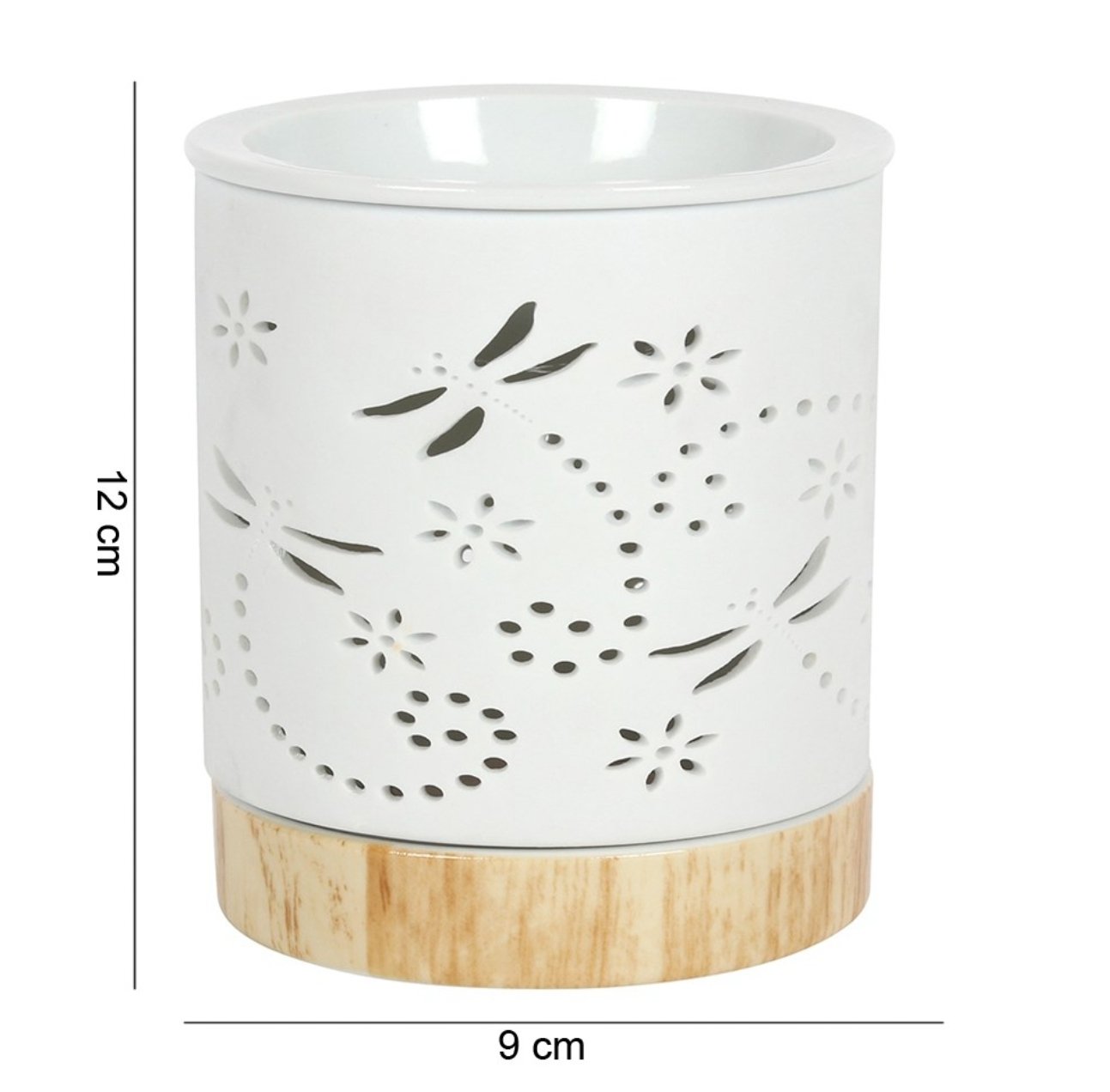 Dragonfly White Oil Burner/ Wax Warmer 
