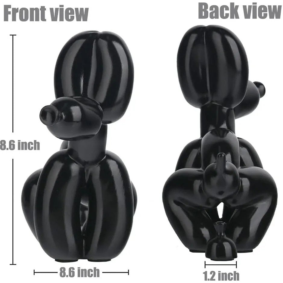 White Balloon Dog Ornament - Poop image 2