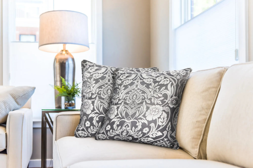 Luxury Jacquard Cushion Covers - Grey