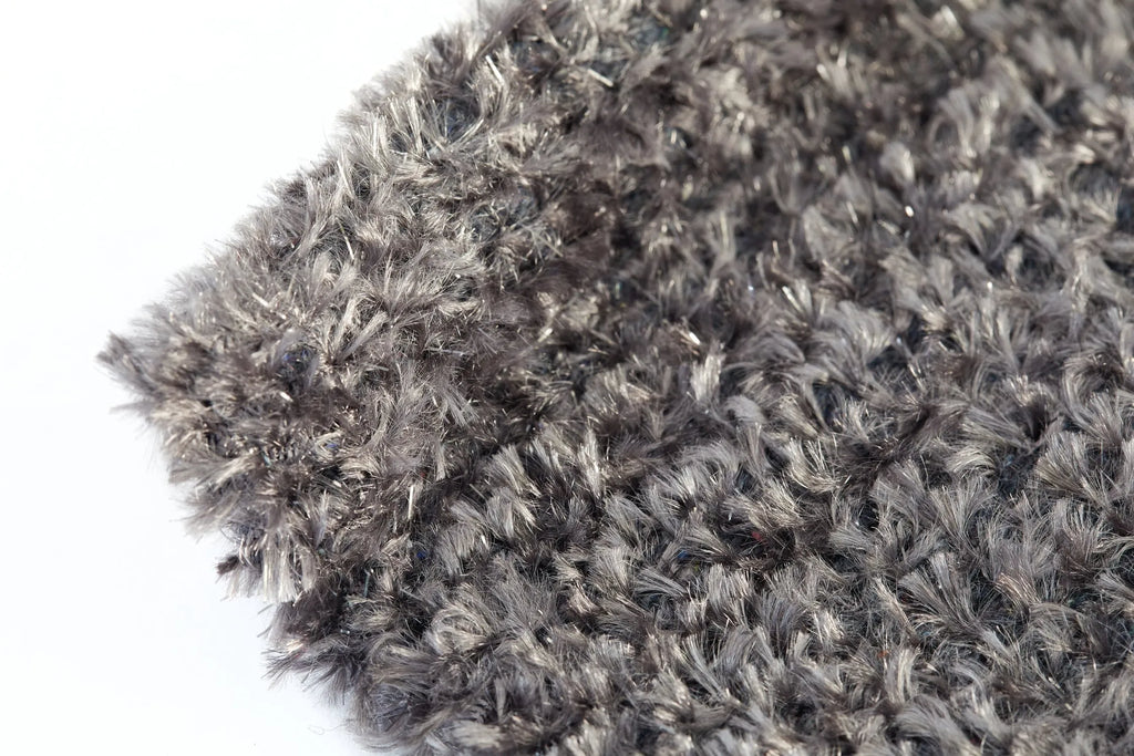 Sparkles Small Grey Rug close up
