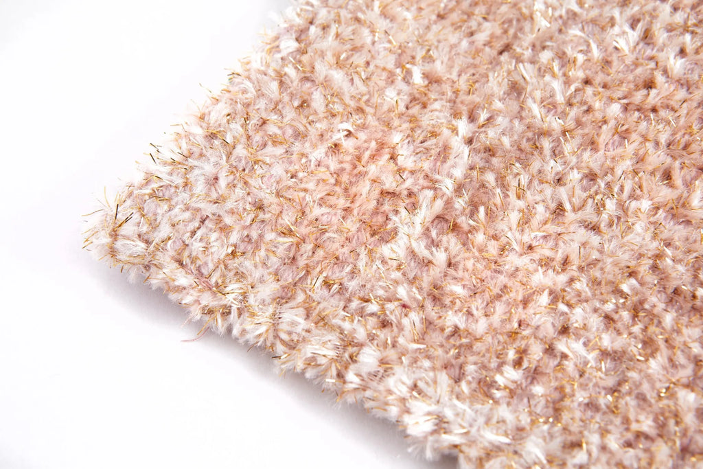 Sparkles Small Pink Rug close up