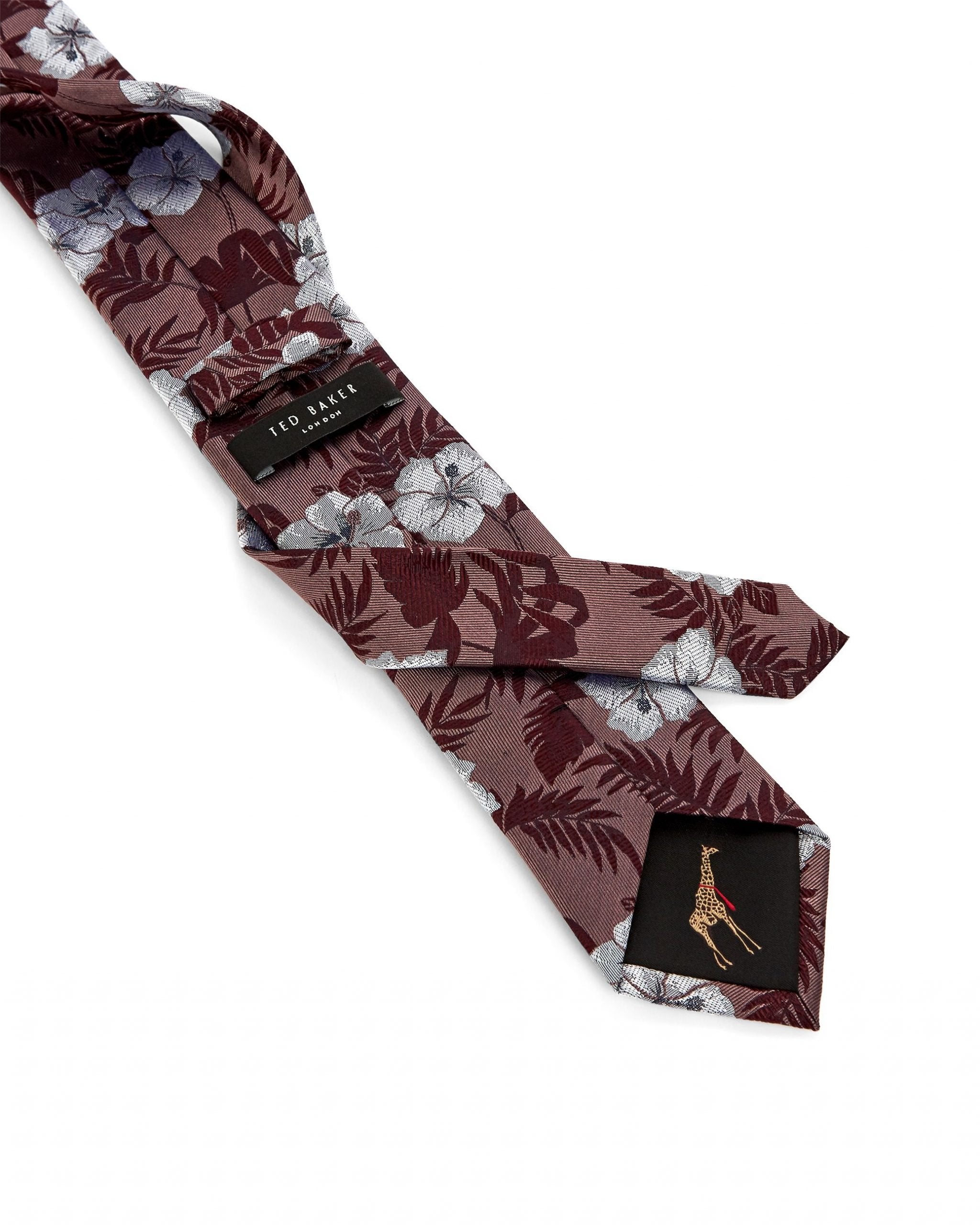 Ted Baker Red Tie - Capavi Floral Print